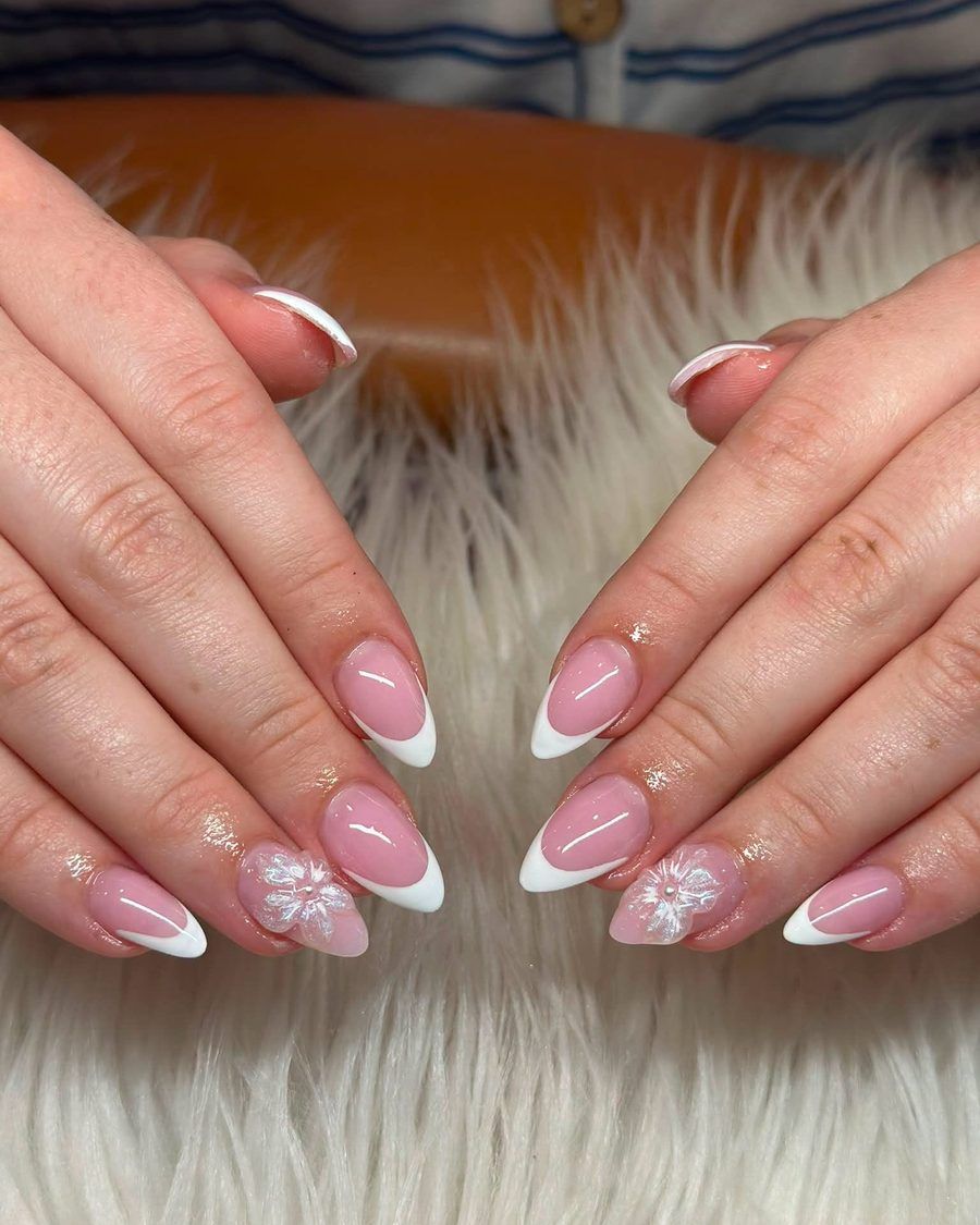 Pink & White Nails at Venus Spa Nails, Florence, KY